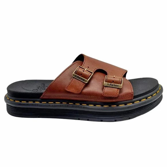 Dr. Martens Dax men’s brown leather Slide Sandals size 13 Dr. Martens | Shoes | Dr Doc Martens Dax Brown Leather Slide  main image 3
